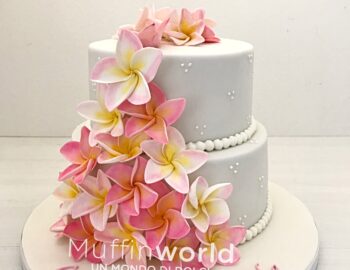wedding-cake-torta-frangipani-plumeria-muffinworld-milano-